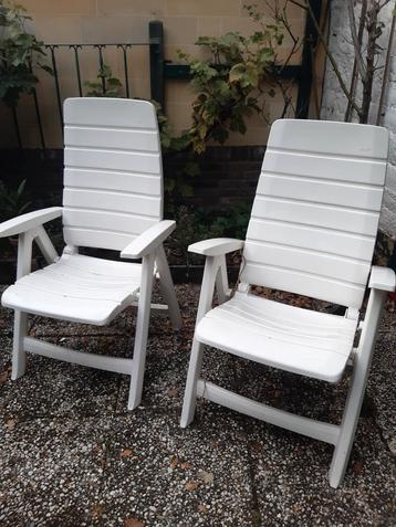 2 Hartman Tuinstoelen - Wit beschikbaar voor biedingen
