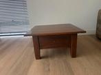 Mooie houten salontafel met lade, Ophalen, Gebruikt, 50 tot 100 cm, Minder dan 50 cm