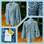Prachtig Gehaakte Vest, Maat 38/40 (M), Blauw, Nieuw, Ophalen of Verzenden
