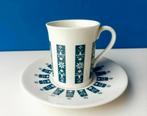 Vintage espressokop en schotel/Royal Doulton Moonstone, Ophalen of Verzenden, Gebruikt, Kop(pen) en/of Schotel(s)