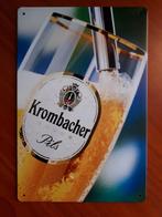 Krombacher 20x30 cm Reclamebord, Ophalen of Verzenden, Nieuw, Reclamebord, Plaat of Schild, Overige merken