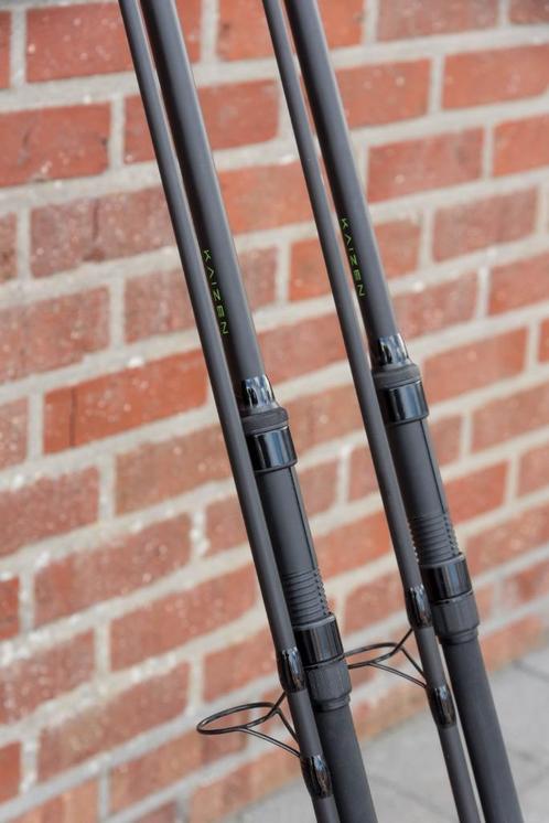 2x Korda Kaizen Green 12ft 3lb + Korda Compac Sleeves, Watersport en Boten, Hengelsport | Karpervissen, Zo goed als nieuw, Werphengel