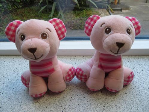 2 x Roze gekleurd beertje beer van Action merk ZD Trading, Kinderen en Baby's, Speelgoed | Knuffels en Pluche, Zo goed als nieuw