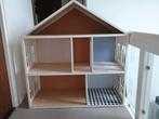 Groot houten poppenhuis/Barbiehuis met unieke kamers, Ophalen, Gebruikt, Poppenhuis