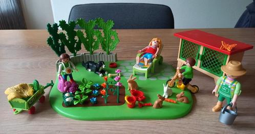 Playmobil Tuintje met gezin, Kinderen en Baby's, Speelgoed | Playmobil, Zo goed als nieuw, Ophalen of Verzenden