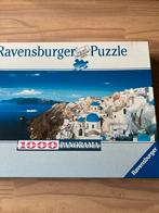 Ravensburger Puzzel 1000 Stukjes - Santorini Panorama, Ophalen of Verzenden, 500 t/m 1500 stukjes, Zo goed als nieuw, Legpuzzel