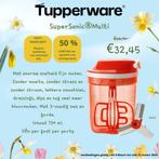 TUPPERWARE SuperSonic Medium mixen en hakken zonder stroom, Nieuw, Ophalen of Verzenden, Rood