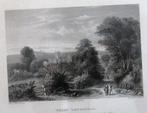 Prent Wells Cathedral 1835 Browne Kathedraal Architectuur, Ophalen of Verzenden