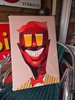 Mooi Heineken Charlie reclame bord, Verzamelen, Ophalen of Verzenden, Zo goed als nieuw, Reclamebord