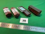 144 Roco 2 x kleppendekselwagen rongenwagen en H wagen, Hobby en Vrije tijd, Modeltreinen | H0, Gebruikt, Gelijkstroom, Wagon