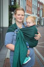 Yaro baby carrier -  Ring Sling - Turtle Emerald-Black, Overige merken, Ophalen of Verzenden, Zo goed als nieuw, Buik