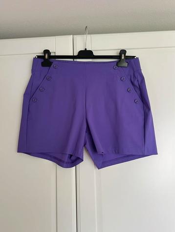 Studio anneloes romee short L paars travelstof beschikbaar voor biedingen