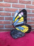 mooie Tiffany vlinder lamp, glas-in-lood, Huis en Inrichting, Ophalen of Verzenden, Tiffany, Minder dan 50 cm, Glas