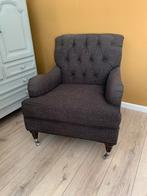 Fauteuil bruin/grijs, Ophalen, Gebruikt, 75 tot 100 cm, Landelijk