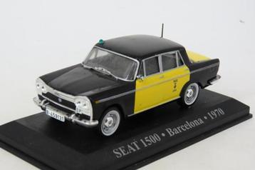 4874: Seat 1500 - Barcelona Taxi - 1970 - Atlas 1:43 beschikbaar voor biedingen
