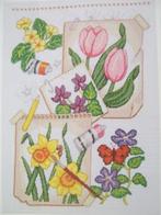 Borduurpatroon  Voorjaars bloemen   nr 9349, Verzenden, Nieuw, Handborduren, Patroon