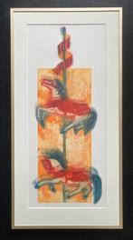 Mooie kleurets carousel /draaimolen paarden Willemien H. ‘96, Antiek en Kunst, Kunst | Litho's en Zeefdrukken, Ophalen