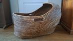 grote rieten mand, Huis en Inrichting, Ophalen, Mand, Rond, Zo goed als nieuw