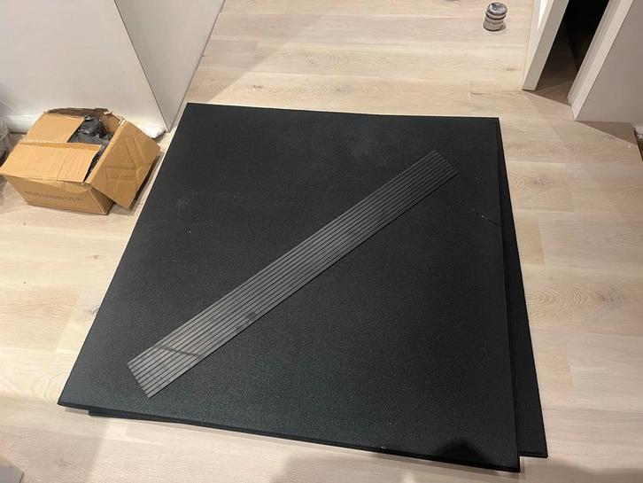 Lifemaxx LMX1341 FLR Fine granulate tile 100x100x2cm, Tuin en Terras, Tuinschermen, Nieuw, Overige materialen, Minder dan 100 cm