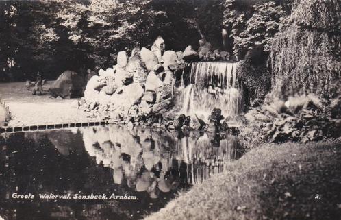 16618 Groote waterval Sonsbeek Arnhem mooie oude kaart 1935, Verzamelen, Ansichtkaarten | Nederland, Gelopen, Gelderland, 1920 tot 1940
