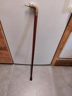 Eendekop eend antiek ? wandelstok stok messing brons?, Ophalen of Verzenden, Gebruikt