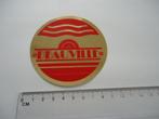sticker Deauville logo retro glans frankjrijk france goud, Verzamelen, Stickers, Overige typen, Zo goed als nieuw, Verzenden