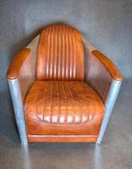 Leren Aviator of Bullet Stoel / Fauteuil, Huis en Inrichting, Ophalen, Zo goed als nieuw, Leer