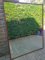 Grote spiegel in houten lijst (81,5 x 102), Ophalen, Gebruikt, 100 tot 150 cm, 75 tot 100 cm