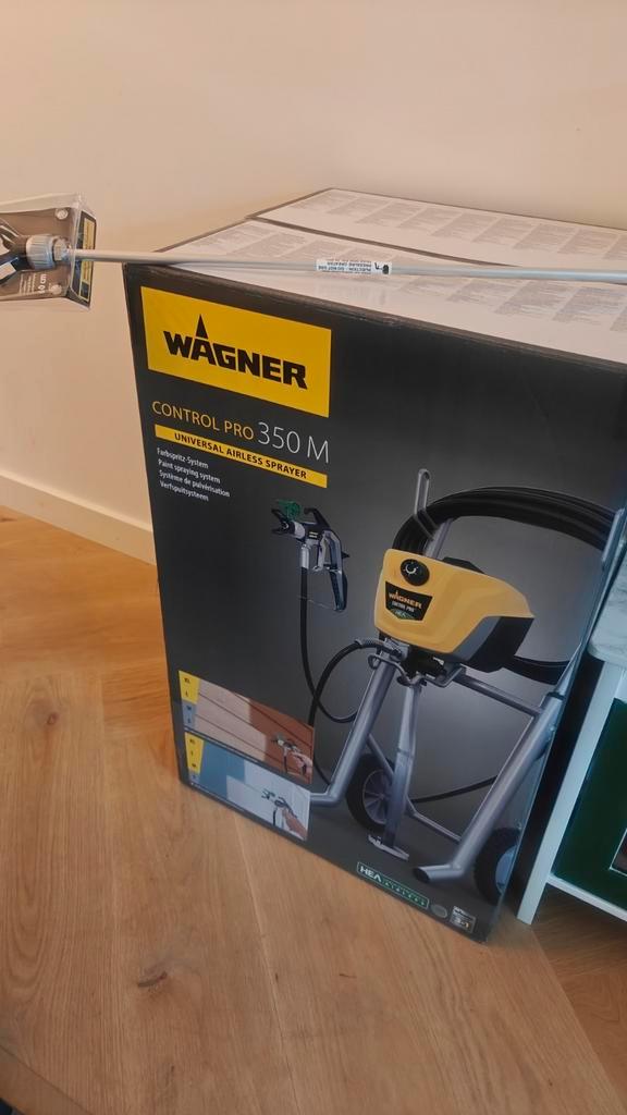 Wagner 350 M Pro Verfspuit + Extra Lans - Nieuw, Doe-het-zelf en Verbouw, Schildersmaterialen, Nieuw, Verfspuit of Verfpomp, Ophalen
