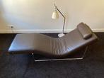 ROLF BENZ 680 Chaise Longue Lounge Chair Donker bruin leer, Ophalen, Eenpersoons, Zo goed als nieuw, Minder dan 150 cm