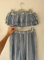Blauw wit gestreept kleding set maat XS/S coord two piece, Kleding | Dames, Verzenden, Zo goed als nieuw, Maat 34 (XS) of kleiner