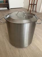 Soep Kook Pan RVS 25 liter Hanos, Ophalen of Verzenden, Zo goed als nieuw, Rvs, Kookpan of Snelkookpan