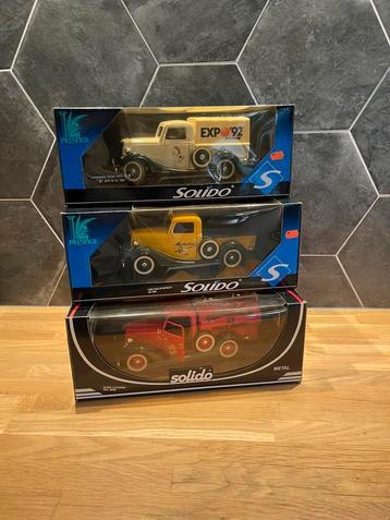 Solido 1:18 Prestige Pickups & Brandweer (3x in doos) beschikbaar voor biedingen