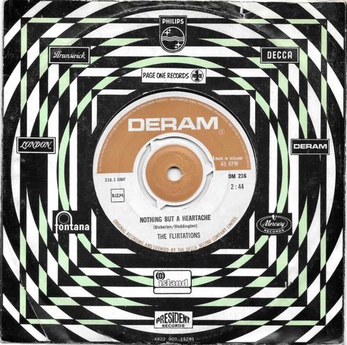 The Flirtations: Nothing but a heartache, Cd's en Dvd's, Vinyl Singles, Gebruikt, Single, Pop, 7 inch, Ophalen of Verzenden