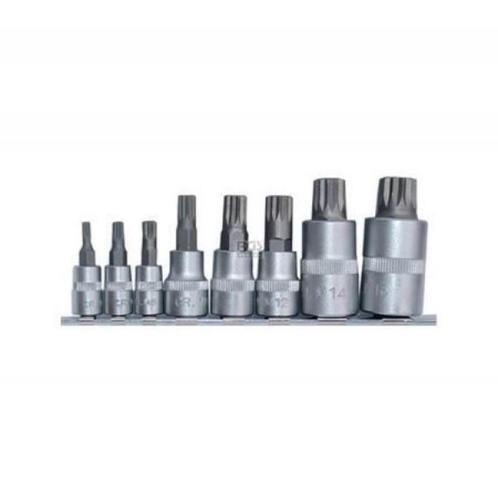 Dopsleutel -Veeltand Bit 8-Delig Set, Auto diversen, Autogereedschap, Nieuw, Ophalen of Verzenden