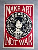 Obey - Shepard Fairey / Make Art Not War (handgetekend), Antiek en Kunst, Kunst | Litho's en Zeefdrukken, Ophalen of Verzenden