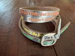 Nieuw leren wikkelarmband WE+ positive dames zilver kleur, Sieraden, Tassen en Uiterlijk, Armbanden, Ophalen of Verzenden, Nieuw