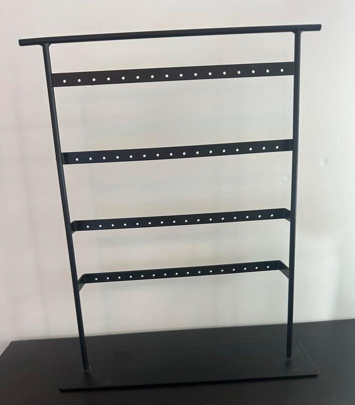 Oorbellenrek Zwart Metaal 21cm b/31cm h, Huis en Inrichting, Woonaccessoires | Overige, Nieuw, Ophalen of Verzenden