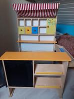 Houten winkel incl. weegschaal, Kinderen en Baby's, Speelgoed | Houten speelgoed, Ophalen, Zo goed als nieuw