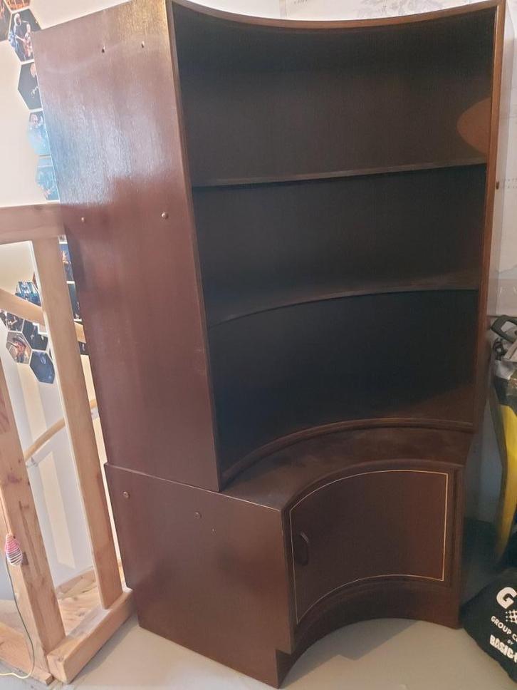 Kempkes formule vintage hoekkast, Huis en Inrichting, Kasten | Dressoirs, Gebruikt, 50 tot 100 cm, 25 tot 50 cm, Met deur(en)