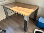 Industriële Eettafel voor 4 personen, Huis en Inrichting, Tafels | Eettafels, Ophalen, Gebruikt, 100 tot 150 cm, 50 tot 100 cm