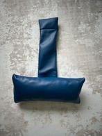 Nieuwe leren nekkussen, neksteun met tegengewicht, Ophalen of Verzenden, Nieuw, Blauw