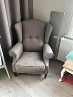 Bruin grijze fauteuil - mooi en prima staat - zgan, Ophalen, 75 tot 100 cm, Zo goed als nieuw, Riviera Maison
