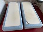 Twee Ikea Sultan Gryning boxsprings, Ophalen, Gebruikt, Blauw, Tweepersoons