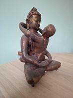 Yabyum Zwaar buddha beeld brons/koper hoogte ca. 22 cm, Huis en Inrichting, Woonaccessoires | Boeddhabeelden, Ophalen of Verzenden