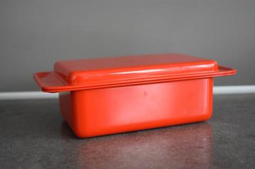 Mepal Holland oranje rode vintage botervloot jaren 70 beschikbaar voor biedingen