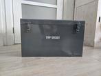 Metalen Opbergkist - Top Secret, Huis en Inrichting, Woonaccessoires | Kisten, Ophalen, Minder dan 50 cm, Gebruikt, Minder dan 50 cm