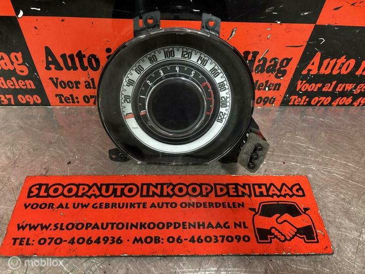 Fiat 500 ('07-'15) 1.2 Tellerhuis - KM Teller - Cockpit, Auto-onderdelen, Dashboard en Schakelaars, Gebruikt, Ophalen of Verzenden