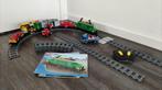 Lego groene treinset, defect locomotief, Kinderen en Baby's, Speelgoed | Duplo en Lego, Ophalen of Verzenden, Gebruikt, Complete set