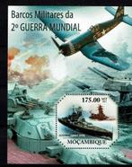 mocambique  pf blok militaire luchtvaart schepen vliegtuigen, Ophalen of Verzenden, Postfris, Vliegtuigen
